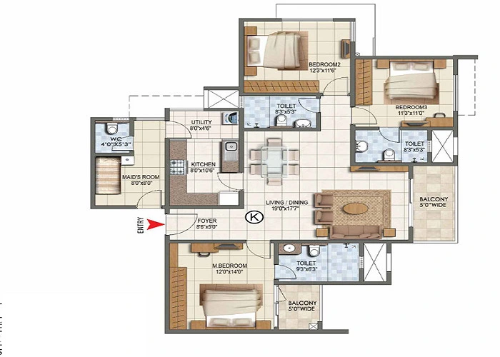 Featured Image of 2 BHK apartments near Yeshwanthpur